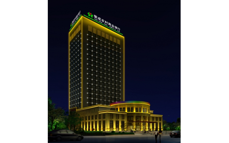 榮成農(nóng)信大廈標(biāo)識(shí)，壓克力發(fā)光大字.LED外露發(fā)光大字工程,發(fā)光字,LED發(fā)光字